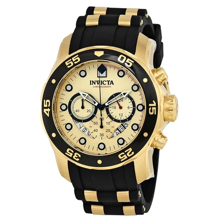 Мужские часы Invicta Pro Diver 17566, золотистые