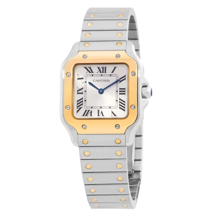 Унисекс-часы Cartier Santos W2SA0033, б/у, серебристые