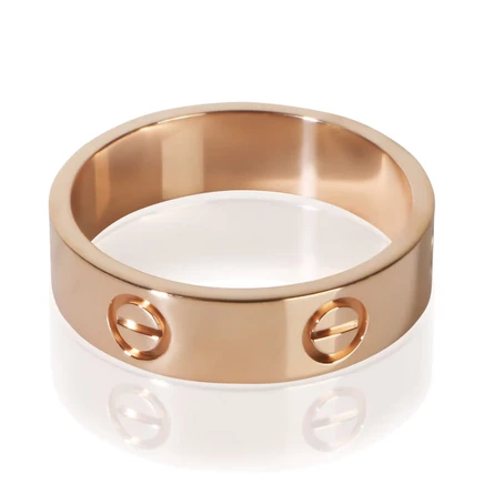 Унисекс кольцо Cartier Love из розового золота