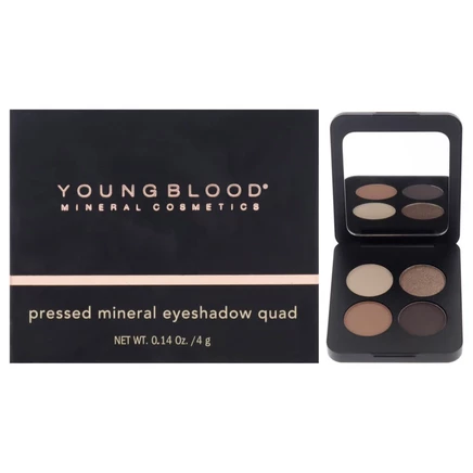 Женская палетка теней Youngblood Quad, 4 г, Taupe Smoke