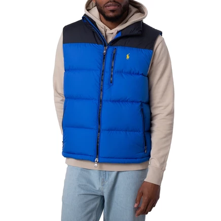 Мужской пуховый жилет Polo Ralph Lauren, синий/черный