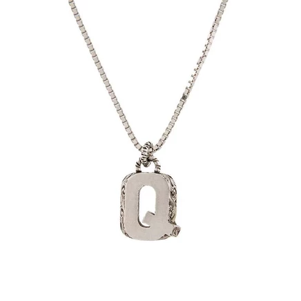 Унисекс-колье Gucci Letters, серебро 925