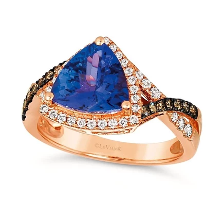 Женское кольцо Le Vian WJPT 1, танзанит, розовое золото