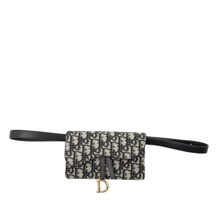 Женская поясная сумка Dior Oblique Saddle, б/у