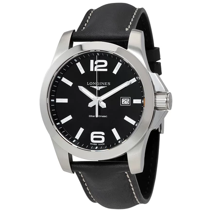 Мужские часы Longines Conquest L37604563, черные