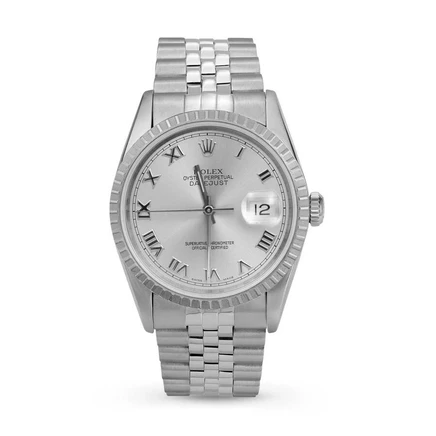 Унисекс-часы Rolex Datejust 16220, автомат, серебристые