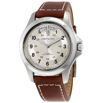 Мужские часы Hamilton H64455523, бежевые