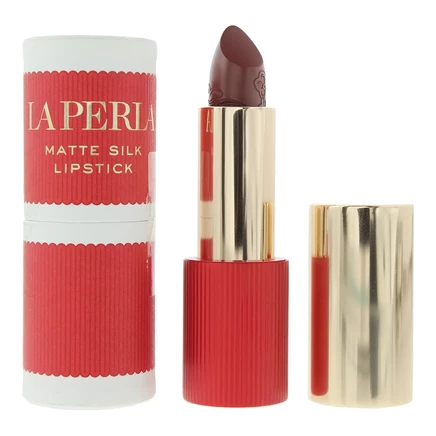 Женская помада La Perla Matte Silk 112, тирамису-красная