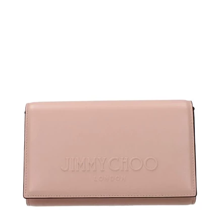 Женский клатч Jimmy Choo из кожи, розовый