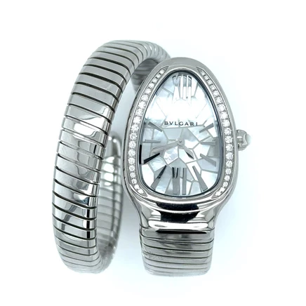 Женские часы Bvlgari Serpenti Tubogas, перламутр