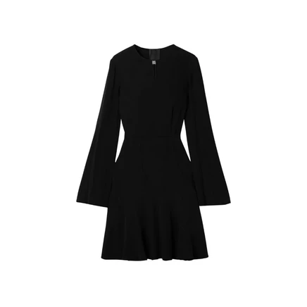 Женское платье Givenchy с рюшами, черное