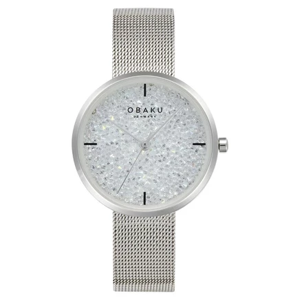 Женские часы Obaku Glimmer V289LHCWMC, белые