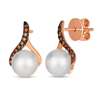 Женские серьги Le Vian WJOE 4ERG, 14К, клубничное золото