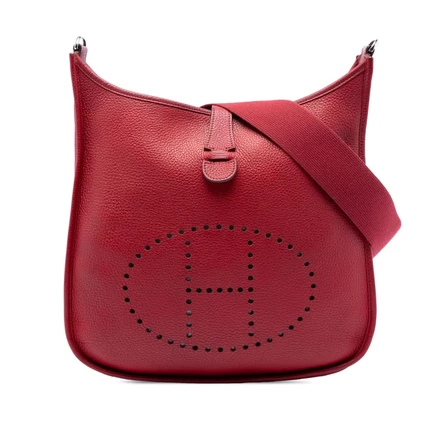 Женская сумка Hermès Evelyne III 33, кожа Clemence