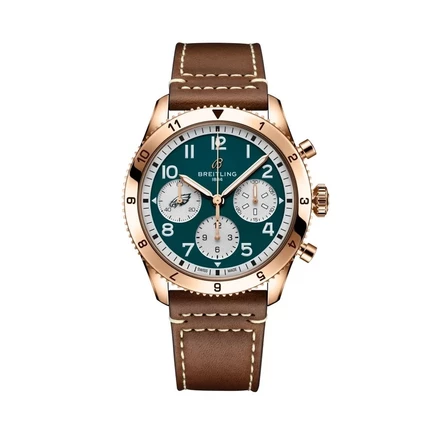 Мужские часы Breitling Classic Avi Chronograph, зеленые