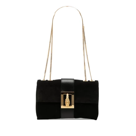 Женская сумка Gucci Tiger Head из замши на цепочке
