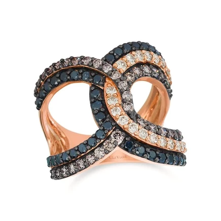 Женское кольцо Le Vian WJKS 14, бриллианты, розовое золото