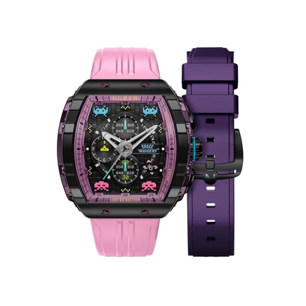 Мужские часы Nubeo Magellan Chronograph NB-6024-SI-07, чёрные