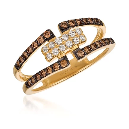Кольцо Le Vian Chocolate And Honey, 14K, желтое