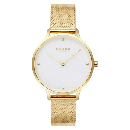Женские часы Obaku Figen V295LXGWHG, перламутровые