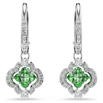 Женские серьги Swarovski Una Angelic, зеленые