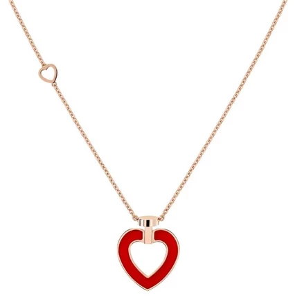 Женское колье Fred Pretty Woman Heart, золото 18К