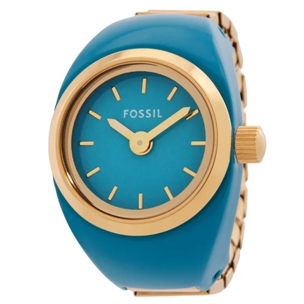 Женские часы-кольцо Fossil ES5415, синие