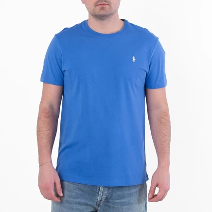 Мужская футболка Polo Ralph Lauren Custom Slim, синяя