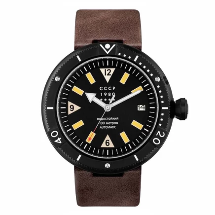 Мужские часы CCCP Kashalot CP-7027-01, черные