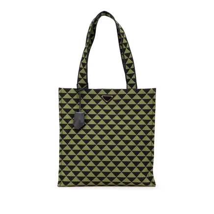 Женский шопер Prada Jacquard Triangolo Symbole