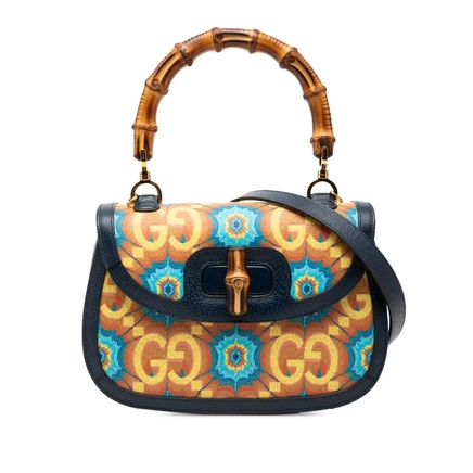Женская сумка Gucci GG Kaleidoscope 1947 Bamboo, б/у