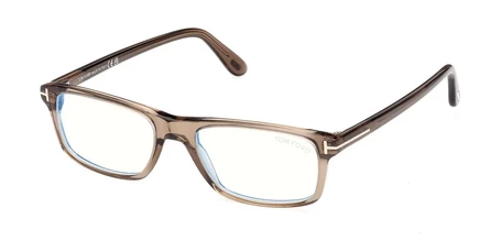 Мужские очки Tom Ford FT6119-B 53 мм, прозрачно-коричневые