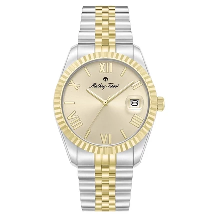 Мужские часы Mathey-Tissot H250953B-A, цвета шампань