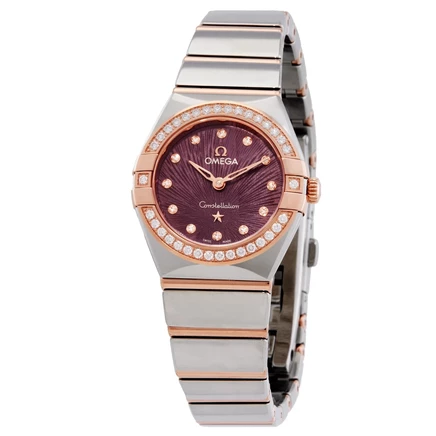 Женские часы Omega Constellation 131.25.25.60.60.002, фиолетовые