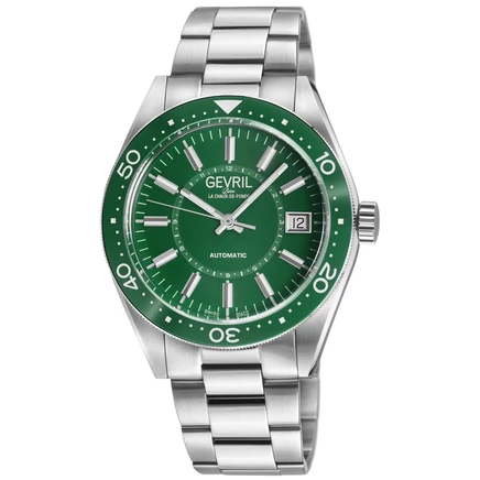 Мужские часы Gevril Belmont 42102B, зеленые