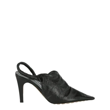Женские кожаные мюли Bottega Veneta BV Point, черные