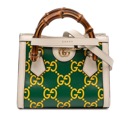Женская мини-сумка Gucci Bamboo GG Diana