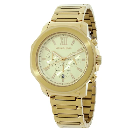Мужские часы Michael Kors Prescott MK9249, хронограф, золотистые