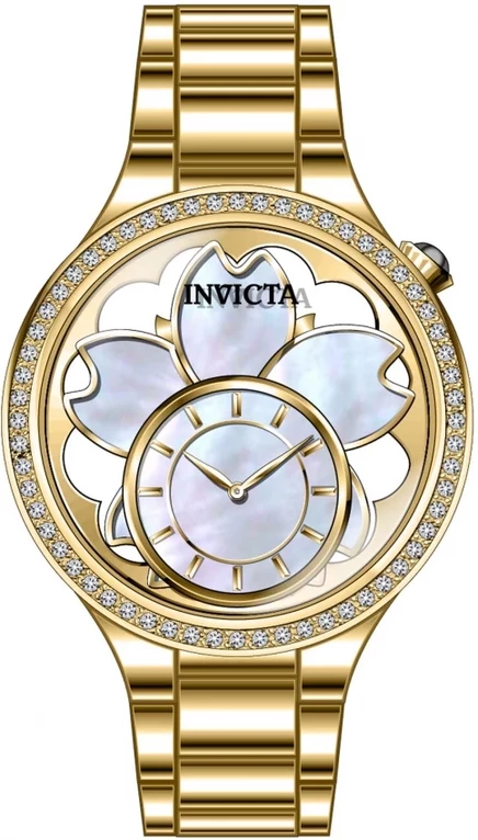 Женские часы Invicta Wildflower 46754, золотисто-белые