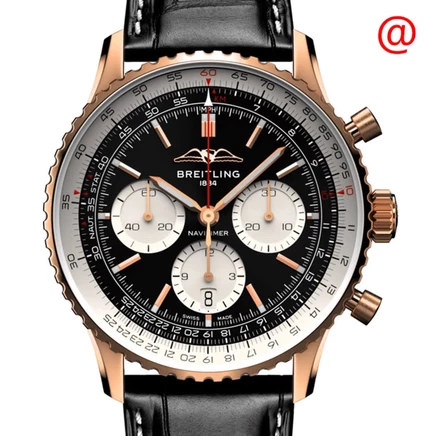 Мужские часы Breitling Navitimer B01, черные