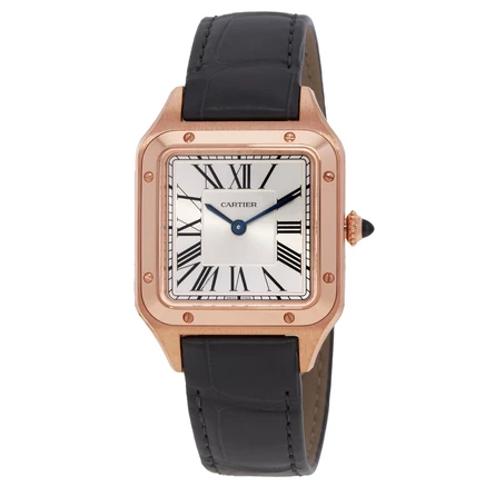 Унисекс-часы Cartier Santos-Dumont WGSA0117, серебристые