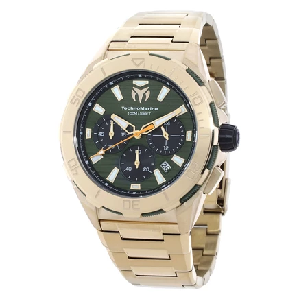 Мужские часы TechnoMarine GMT TM-725031, оливковые
