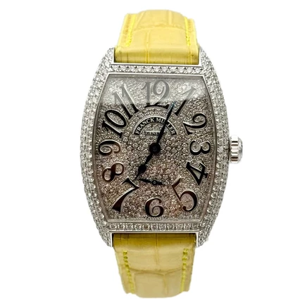 Женские часы Franck Muller 7500 S6 D CD-YLW, с бриллиантами