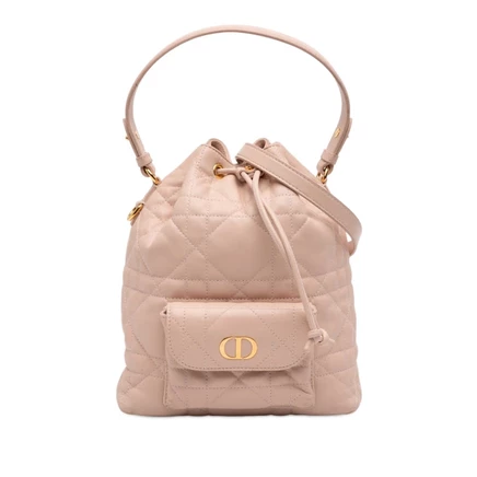 Женская мини-сумка Dior Caro из кожи ягненка