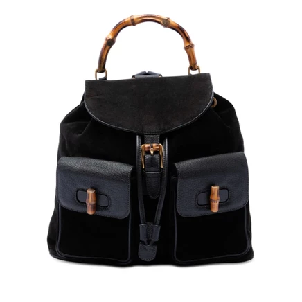 Унисекс рюкзак Gucci Bamboo из замши