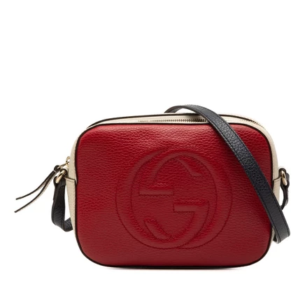 Женская сумка Gucci Soho Disco, кожаная, трехцветная