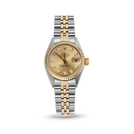 Женские часы Rolex Datejust 79173, циферблат шампань