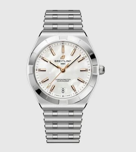 Женские часы Breitling Chronomat A10320101A1A1, белые