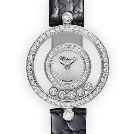 Женские часы Chopard Happy Diamonds 203957-1214, белые