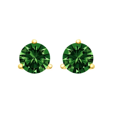 Серьги Haus of Brilliance, 14K, 2 карата, желтое золото